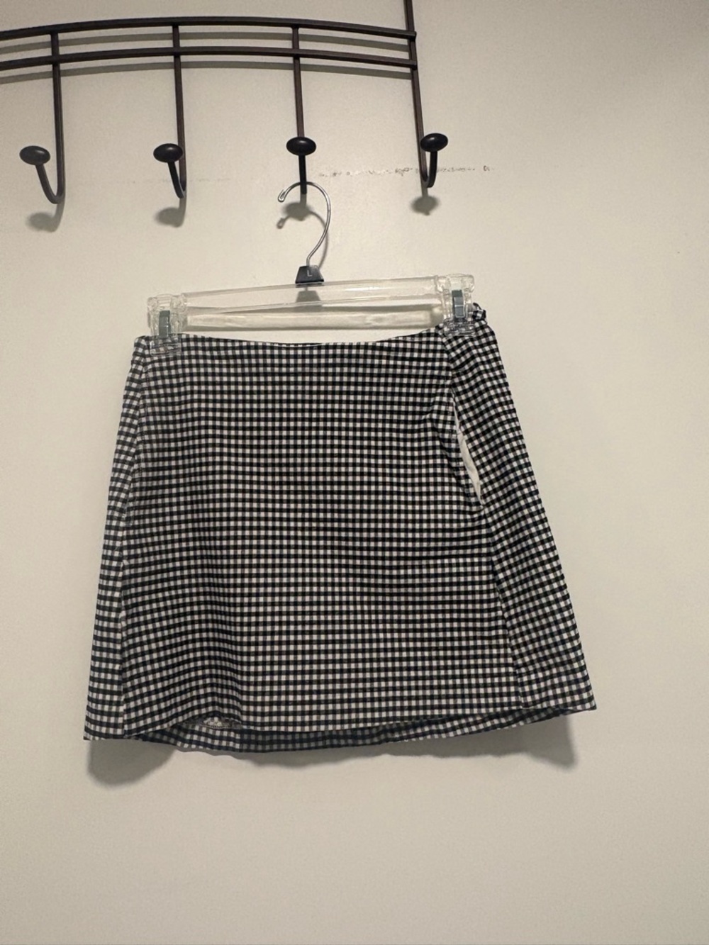 Urban Outfitters Black and White Gingham Mini Skirt